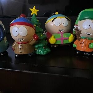 Comedy Central South Park 4 Holiday Ornaments Stan Kyle Cartman Kenny 2005